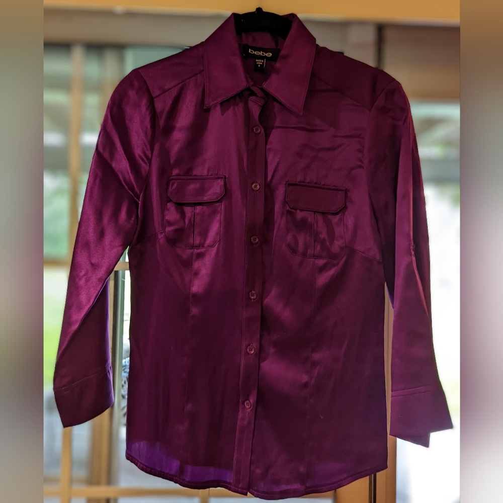 BEBE silk blouse